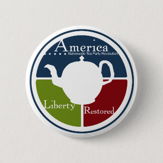 Badge Rond 5 Cm Bouton national de révolution de thé