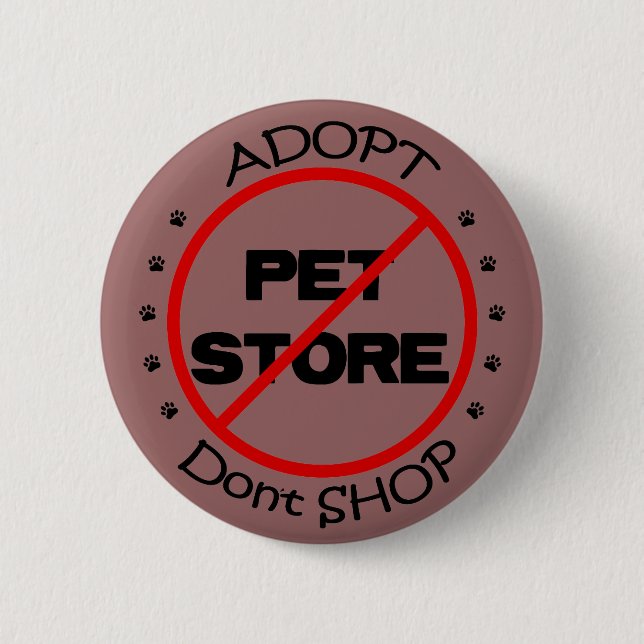 Badge Rond 5 Cm Bouton Ne pas acheter (Devant)