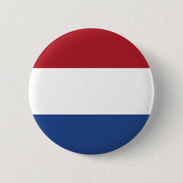 Badge Rond 5 Cm Bouton néerlandais de drapeau (Devant)
