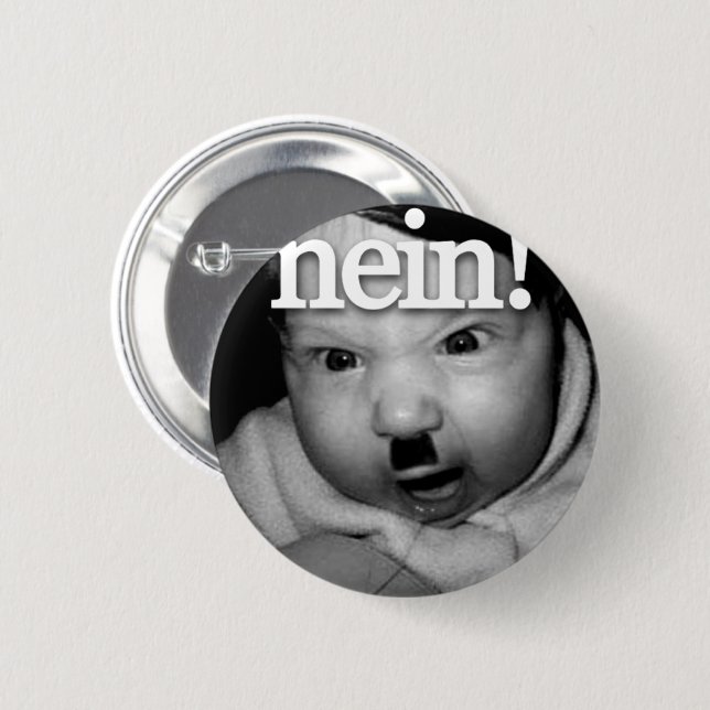 Badge Rond 5 Cm Bouton NEIN ! (Devant & derrière)