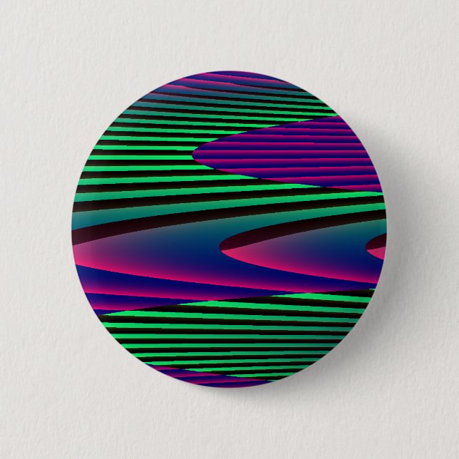 Badge Rond 5 Cm Bouton Neon Seas (Devant)
