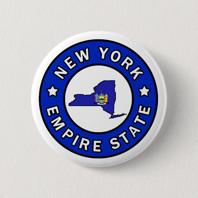Badge Rond 5 Cm Bouton New York (Devant)