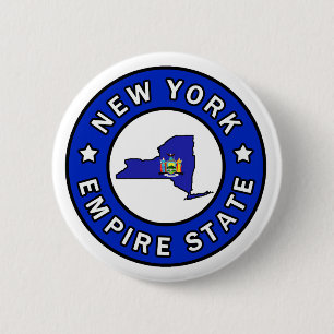 Badge Rond 5 Cm Bouton New York