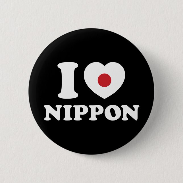 BADGE ROND 5 CM BOUTON NIPPON [AMOUR] (Devant)