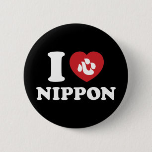 BADGE ROND 5 CM BOUTON NIPPON [AMOUR]