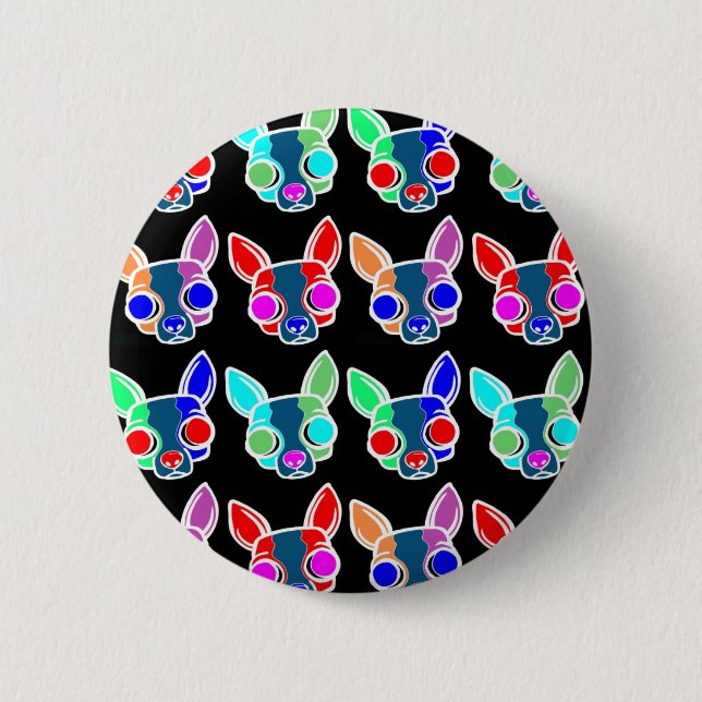 Badge Rond 5 Cm Bouton noir de député britannique (Devant)