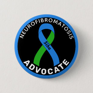 Badge Rond 5 Cm Bouton noir de l'avocat de la neurofibromatose