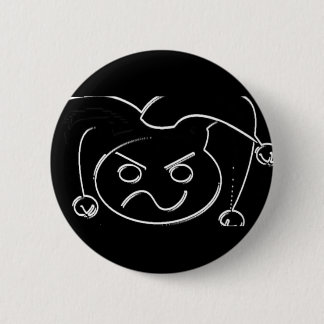 Badge Rond 5 Cm Bouton noir de logo