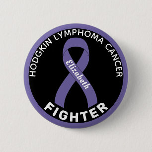 Badge Rond 5 Cm Bouton noir du ruban de lutte contre le lymphome d