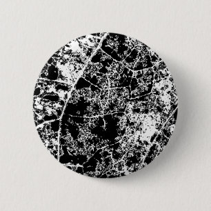 Badge Rond 5 Cm Bouton Noir et Blanc