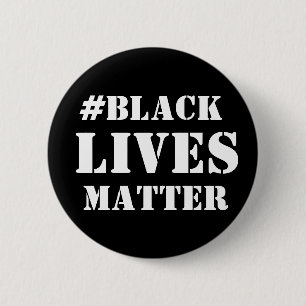 Badge Rond 5 Cm Bouton Noir Lives Matton