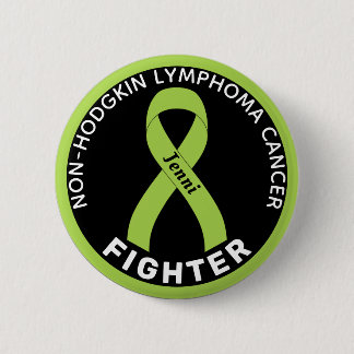 Badge Rond 5 Cm Bouton noir non Hodgkin Lymphoma Fighter Ribbon