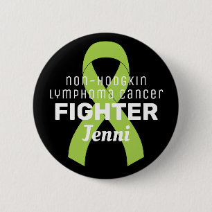 Badge Rond 5 Cm Bouton noir non-Hodgkin Lymphoma Ribbon