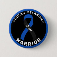 Bouton noir pour guerrier de mélanome oculaire