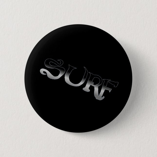 Badge Rond 5 Cm Bouton noir surf évanoui (Devant)