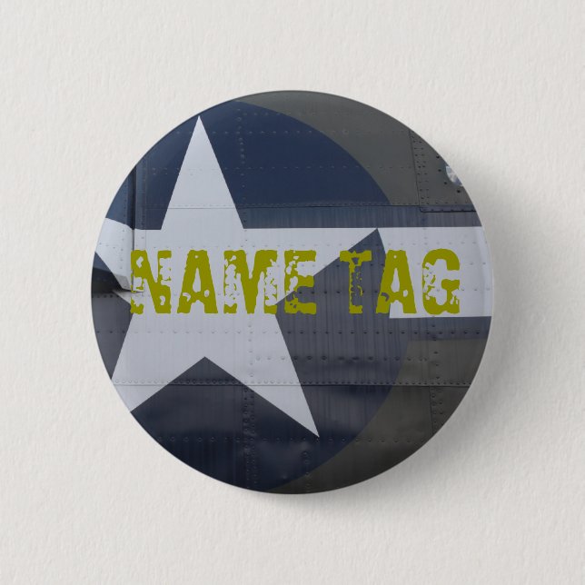 Badge Rond 5 Cm Bouton nommé de l'étiquette B-17 (Devant)