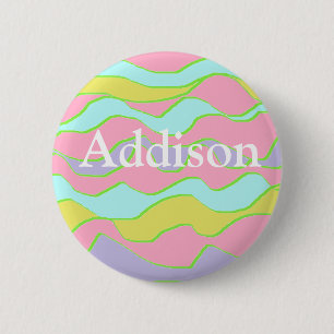 Badge Rond 5 Cm Bouton nommé personnalisé