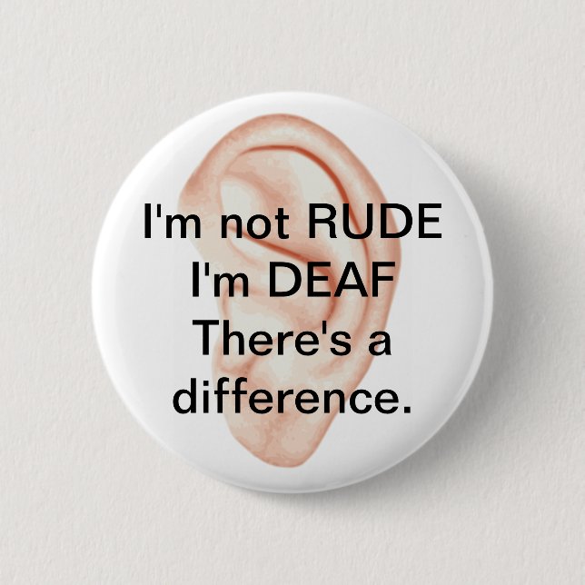 Badge Rond 5 Cm Bouton non grossier mais sourd (Devant)