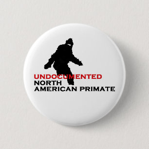 Badge Rond 5 Cm Bouton NORD-AMÉRICAIN NON DOCUMENTÉ de PRIMAT