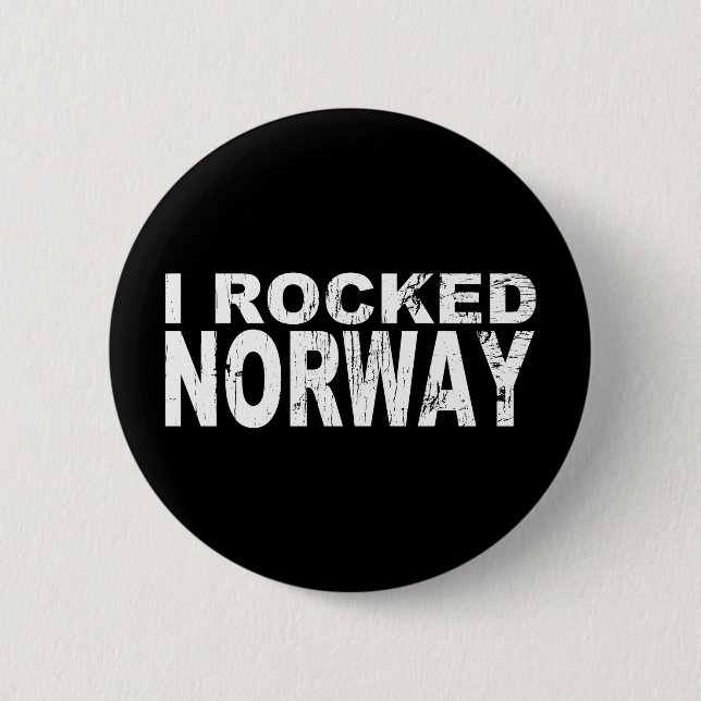 Badge Rond 5 Cm Bouton Norvège (Devant)