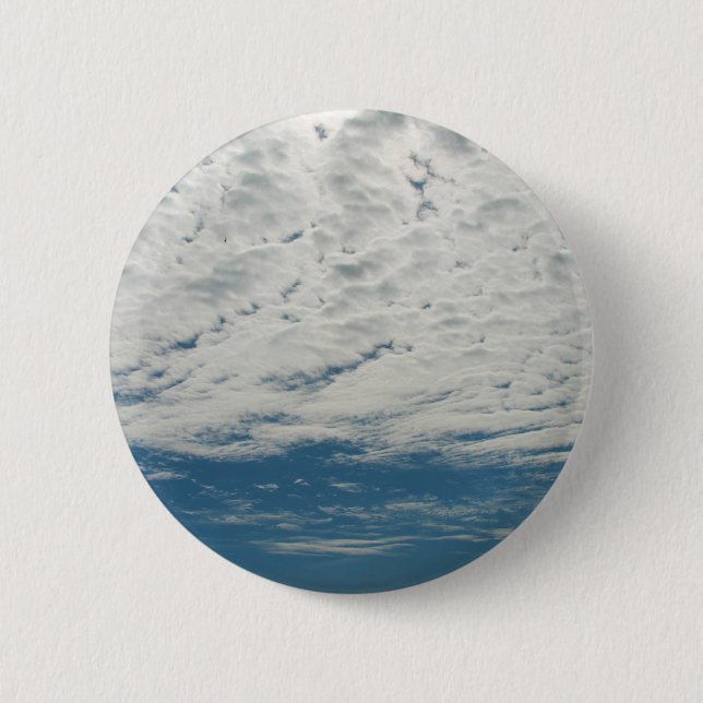 Badge Rond 5 Cm Bouton Nuages (Devant)