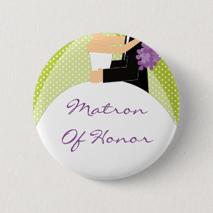 Badge Rond 5 Cm Bouton nuptiale de dame de honneur de partie/Pin