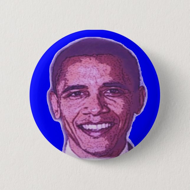 Badge Rond 5 Cm Bouton OBAMA (Devant)
