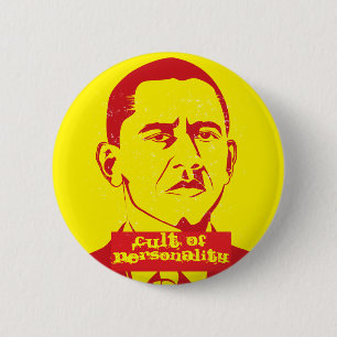 Badge Rond 5 Cm Bouton Obama culte de la personnalité