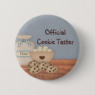 Badge Rond 5 Cm Bouton Officiel de contrôle de cookies