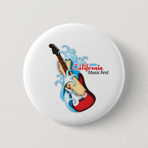 Badge Rond 5 Cm Bouton "officiel" de Fest de musique de la
