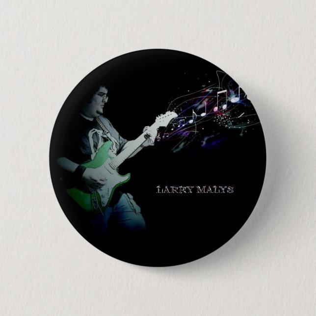 Badge Rond 5 Cm Bouton officiel de Larry Malys (Devant)