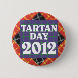 Badge Rond 5 Cm Bouton officiel du jour 2012 de tartan