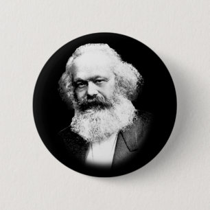 Badge Rond 5 Cm bouton officiel Karl Marx