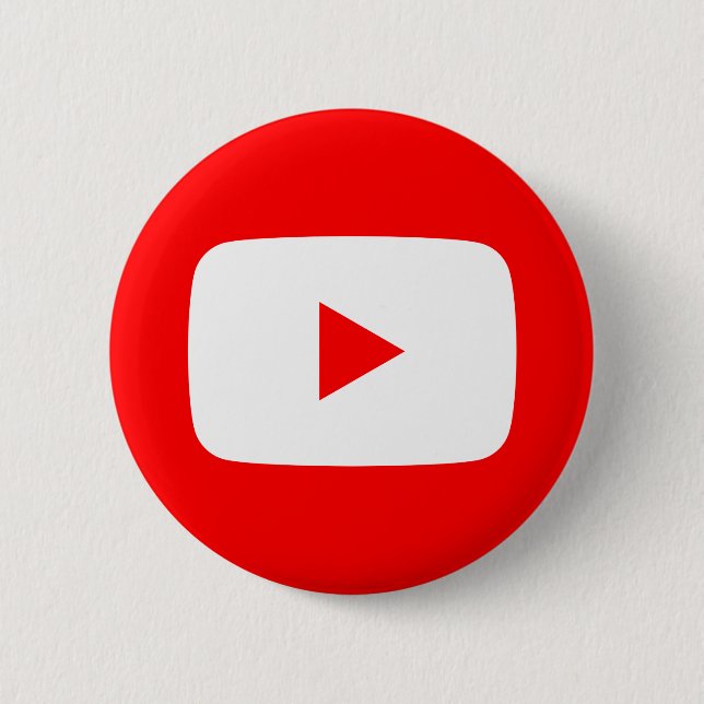 Badge Rond 5 Cm Bouton officieux de YouTube (Devant)