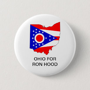 Badge Rond 5 Cm Bouton OHIO pour Ron Hood GOVERNOR