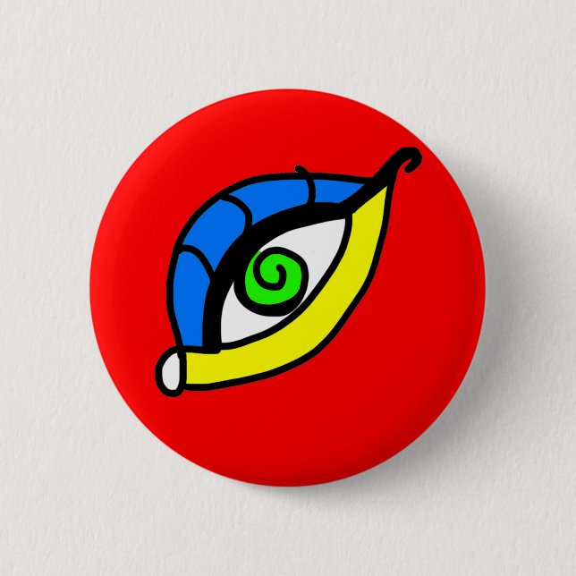 Badge Rond 5 Cm Bouton Ojo (Devant)