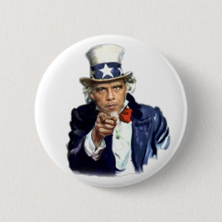 Badge Rond 5 Cm Bouton Oncle Barack