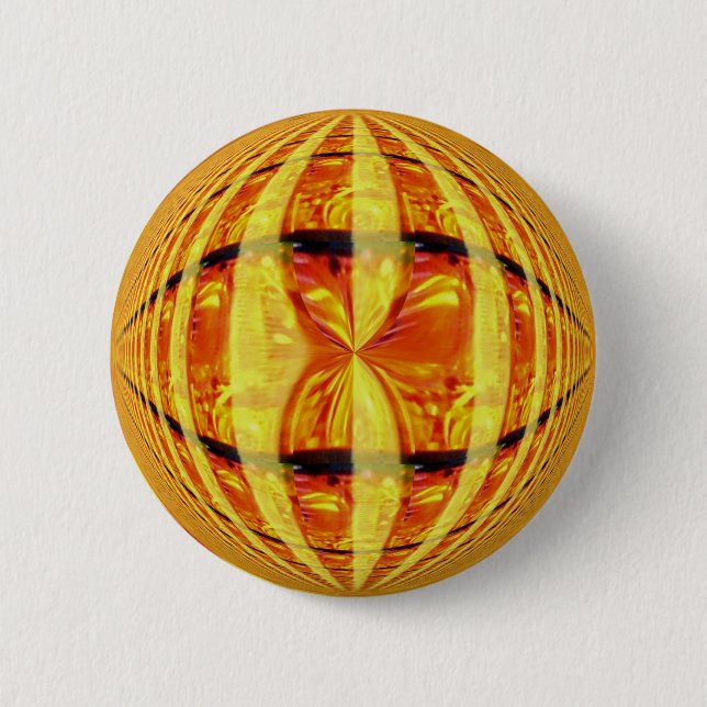 Badge Rond 5 Cm Bouton Orb Gold arrondi (Devant)