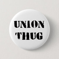 Bouton original de voyou des syndicats