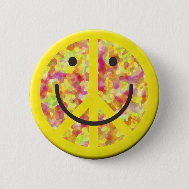 Badge Rond 5 Cm Bouton paisible (Devant)