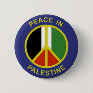 Badge Rond 5 Cm Bouton Paix en Palestine