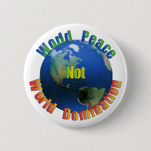 Badge Rond 5 Cm Bouton Paix Mondiale