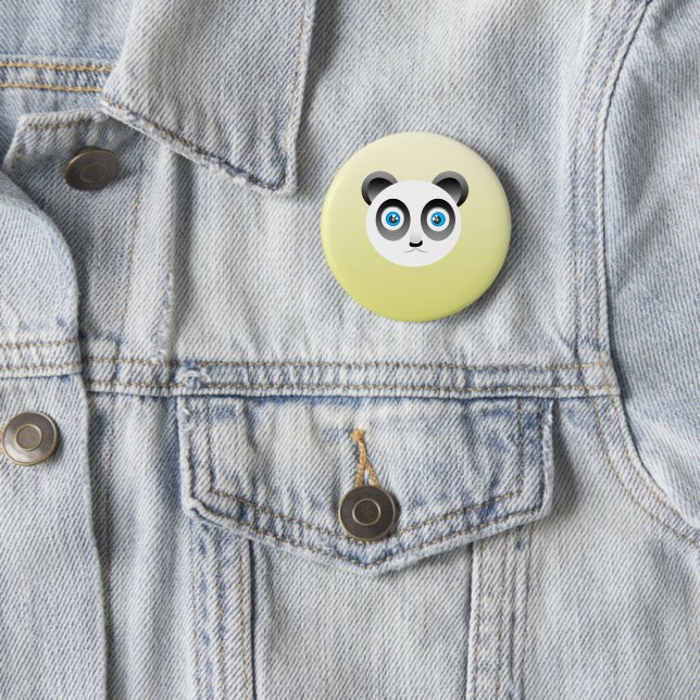 Badge Rond 5 Cm Bouton Panda (En situation)