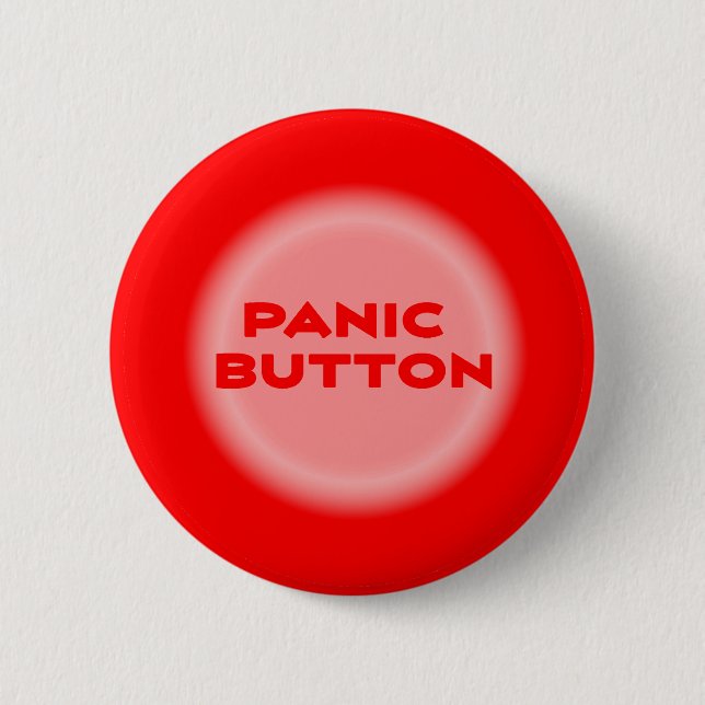 Badge Rond 5 Cm Bouton Panique (Devant)
