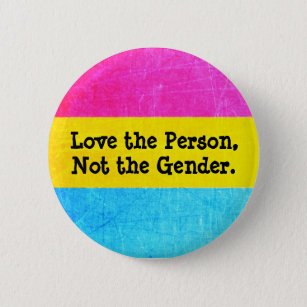 Badge Rond 5 Cm Bouton Pansexual