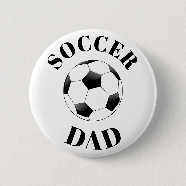 Badge Rond 5 Cm Bouton papa de football (Devant)