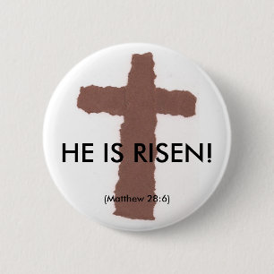 Badge Rond 5 Cm Bouton - Pâques