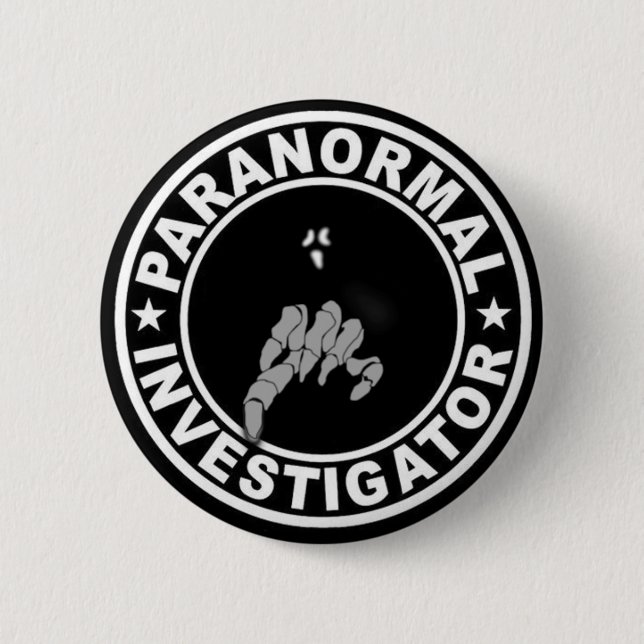 Badge Rond 5 Cm Bouton paranormal d'investigateur (Devant)