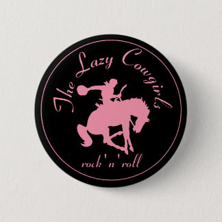 Badge Rond 5 Cm Bouton paresseux de cow-girls