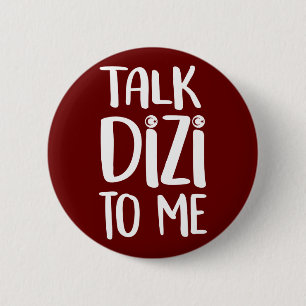 Badge Rond 5 Cm Bouton Parler Dizi Bold Maroon